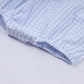 BLUE CHARACTER HAND SMOCKED GINGHAM BUBBLE