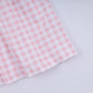 PINK CHARACTER HAND SMOCKED GINGHAM RUFFLE DRESS