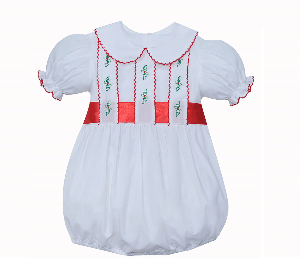 Heirloom Girl Bubble-Christmas Hollies POPPIBLUE Heirloom Girl Bubble-Christmas Hollies POPPIBLUE