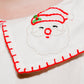 Kay Boy Button on Suit- Santa  Hand Embroidered Boy Bubble
