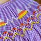 Candy Corn Smocked bishop-Purple