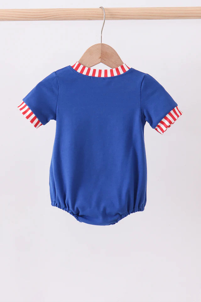 BLUE 1776 FLAG EMBROIDERY BUBBLE