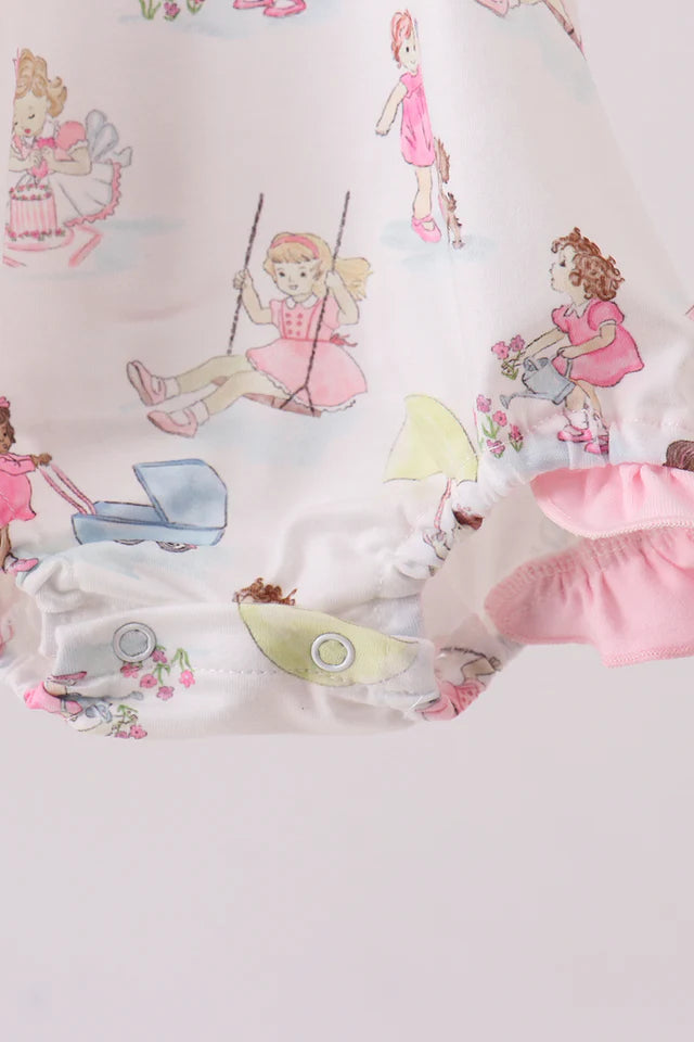 PINK ALL DAY ADVENTURE RUFFLE BUBBLE