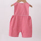 RED FLAG SMOCKED GINGHAM JONJON
