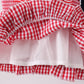 RED FLAG SMOCKED GINGHAM BLOOMER SET