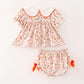 THANKSGIVING PUMPKIN APPLIQUE BLOOMER SET
