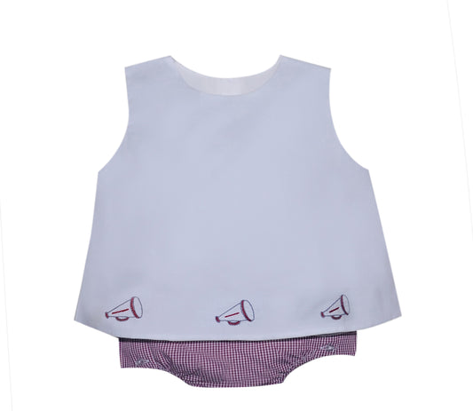 Garnet/Gray Girl Diaper Set