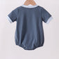 BLUE FOOTBALL APPLIQUE BUBBLE
