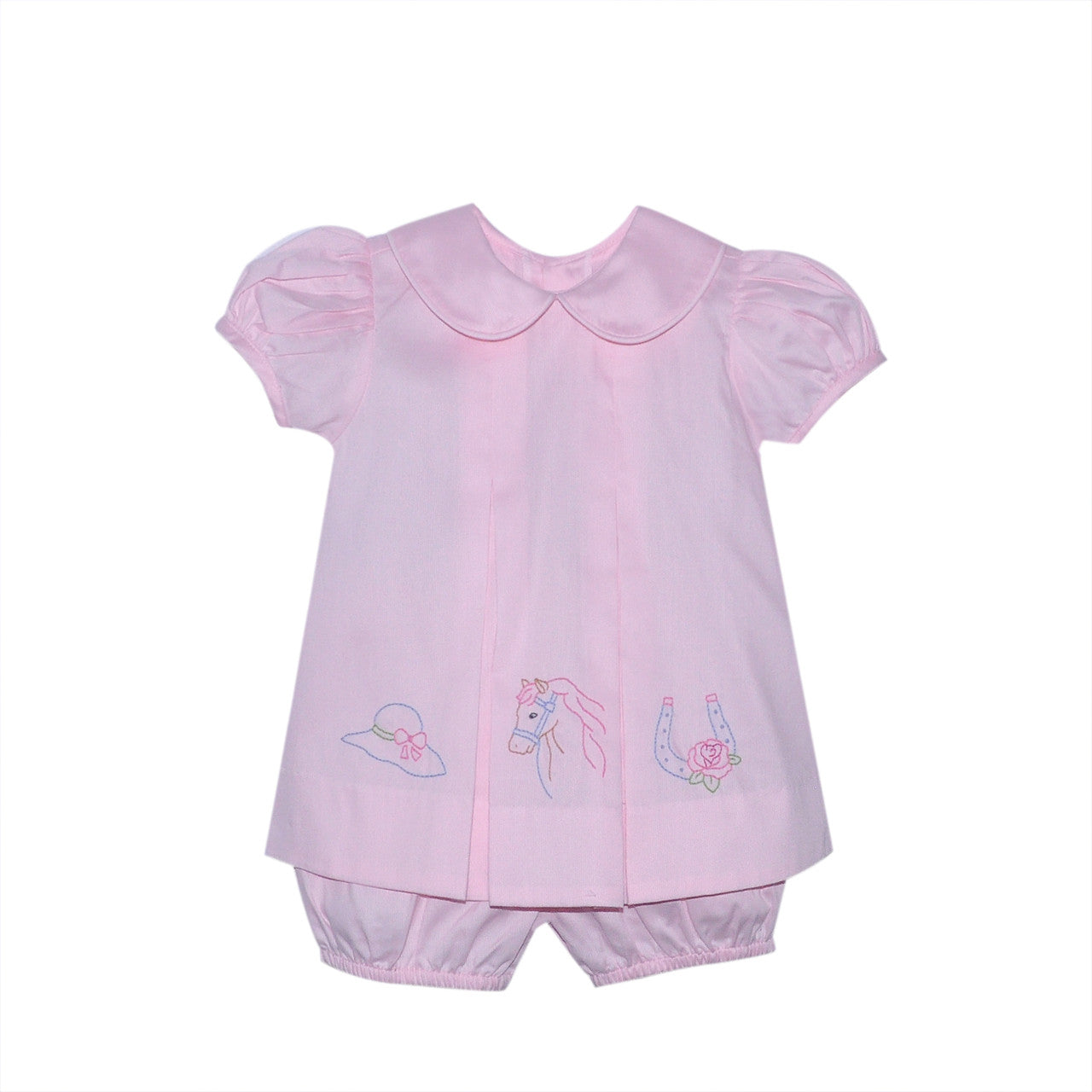 Pink Horse Derby Bloomer Set