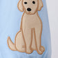 BLUE PUPPY APPLIQUE BUBBLE