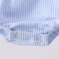 BLUE SEERSUCKER ANIMAL SMOCKED BUBBLE