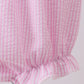 PINK SEERSUCKER ANIMAL SMOCKED RUFFLE BUBBLE