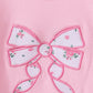 PINK BOW APPLIQUE FLORAL SHORTS SET