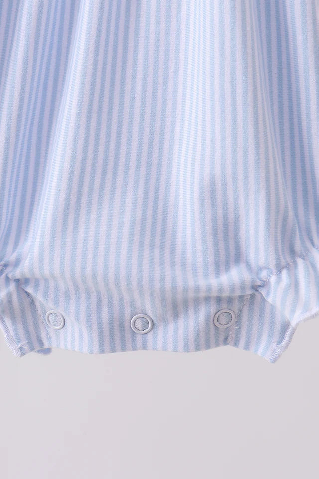 BEACH BALL EMBROIDERY RUFFLE STRIPE BUBBLE