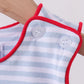 RED FLAG EMBROIDERY STRIPE JONJON