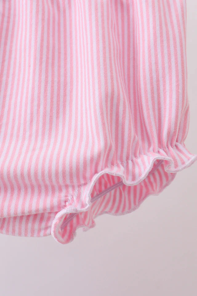 BEACH BALL EMBROIDERY RUFFLE BLOOMER SET