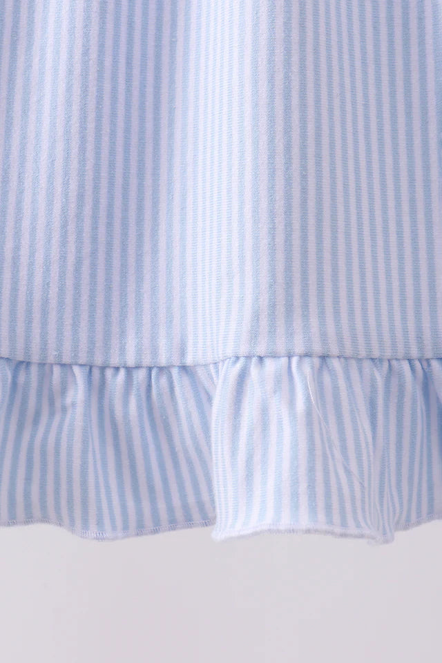 BEACH BALL EMBROIDERY RUFFLE BLOOMER SET
