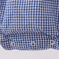 BLUE CRAB EMBROIDERY GINGHAM RUFFLE BUBBLE