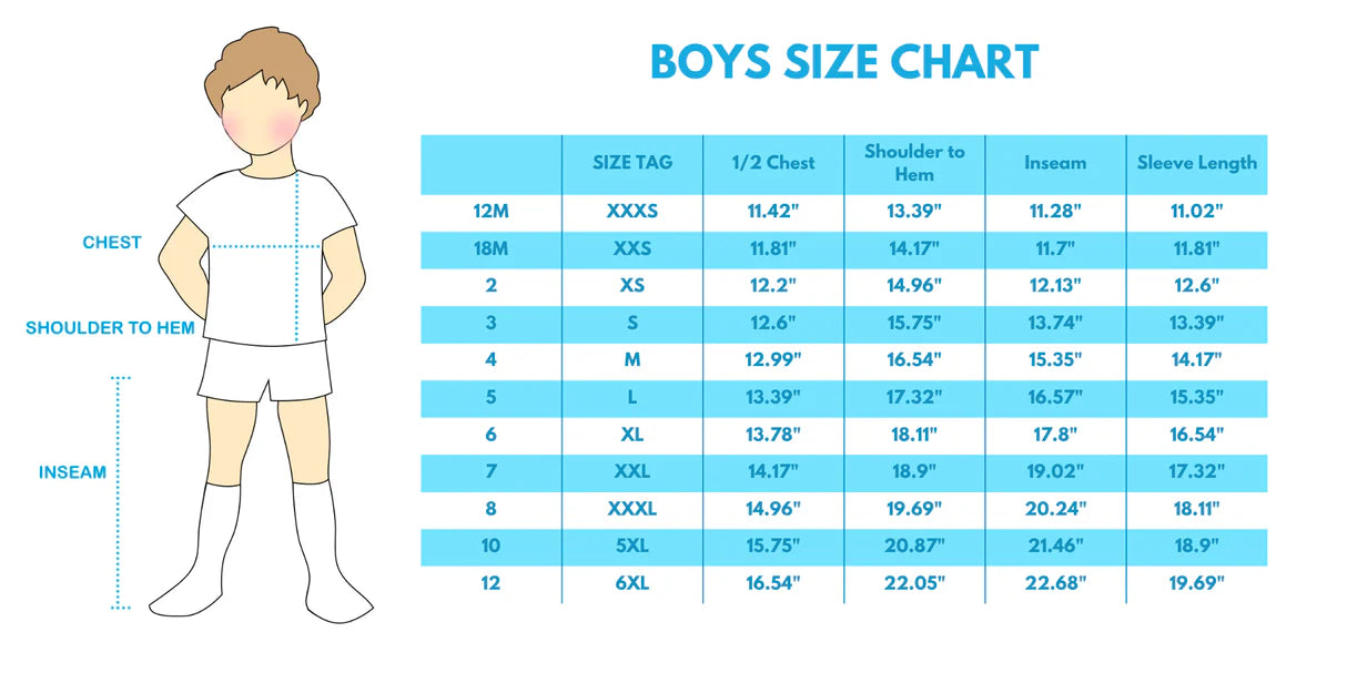 BLUE NATIVITY EMBROIDERY BOY TOP