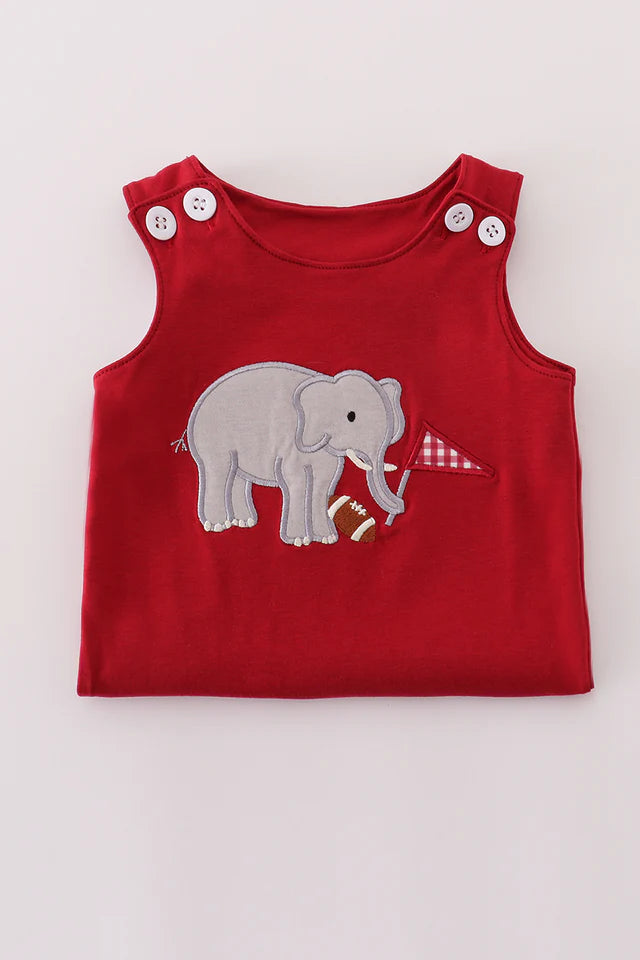 ALABAMA ROLL TIDE ELEPHANT APPLIQUE JONJON