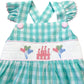 Meet me at the Castle Smocked Gingham Dress