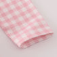PINK PRINCESS CASTLE EMBROIDERY GINGHAM BLOOMER SET