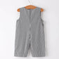 Halloween Striped Ghost Embroidered Baby Boys Romper