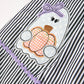 Halloween Striped "Trick Or Treat" Smock Embroidered Baby Girl Dress