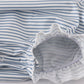 BLUE PRINCESS EMBROIDERY STRIPE RUFFLE BUBBLE