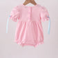 PINK CAROUSEL SMOCKED BUBBLE