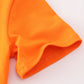 ORANGE HALLOWEEN BLUEY FRENCH KNOT TOP