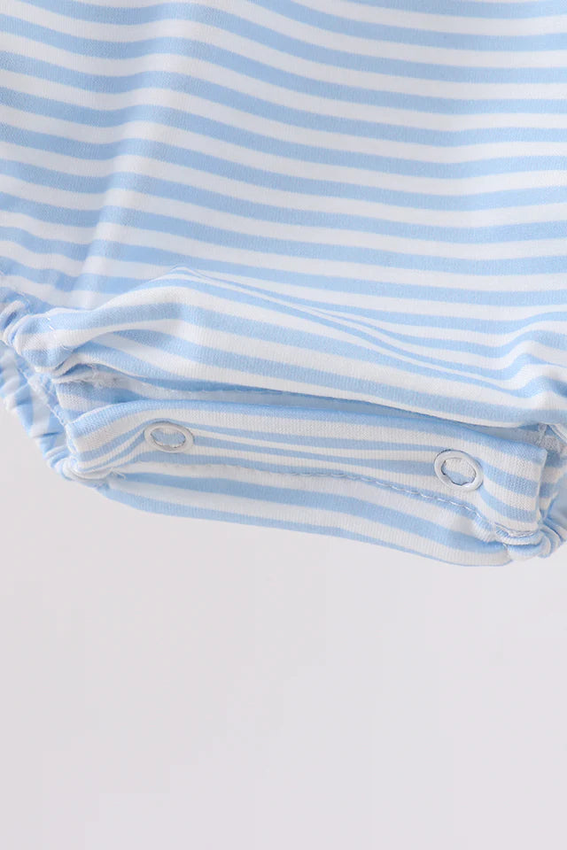 BLUE STRIPE DUCK FRENCH KNOT BUBBLE