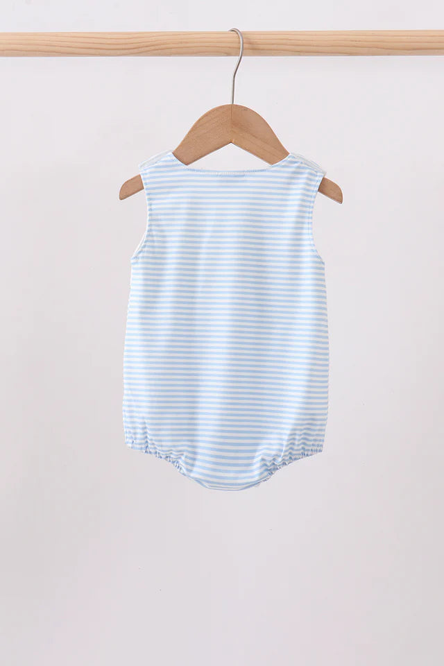 BLUE STRIPE DUCK FRENCH KNOT BUBBLE