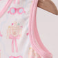 PINK BOW  SAND  CASTLE RUFFLE DRESS