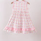 PINK BOW  SAND  CASTLE RUFFLE DRESS
