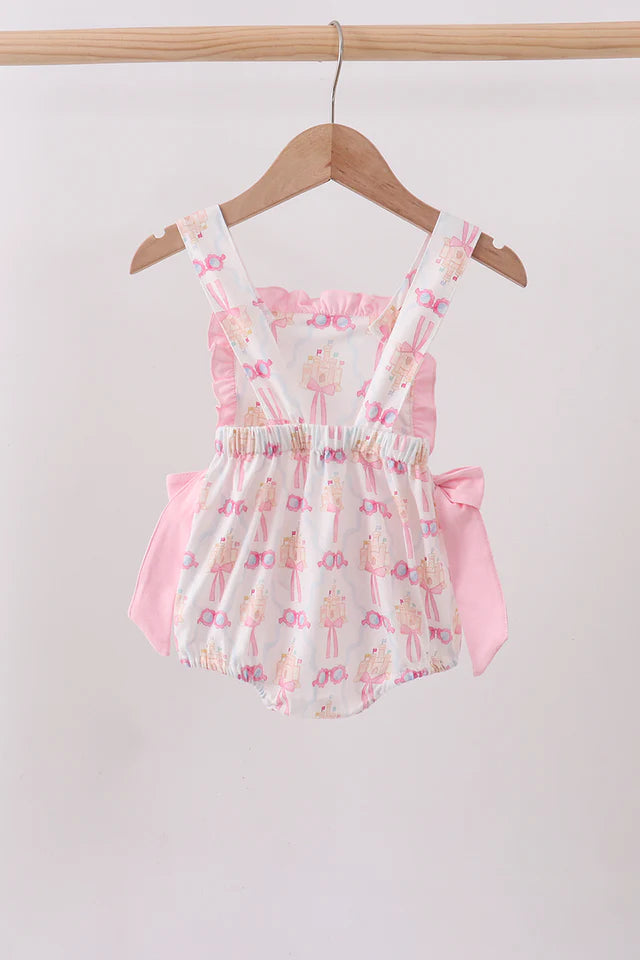 PINK BOW SAND  CASTLE RUFFLE BUBBLE