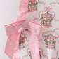 PINK CAROUSEL PRINT RUFFLE BLOOMER SET