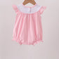 PINK CAROUSEL EMBROIDERY RUFFLE BUBBLE
