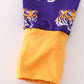 PURPLE LSU GEAUX TIGER BAMBOO ROMPER