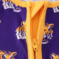 PURPLE LSU GEAUX TIGER BAMBOO ROMPER