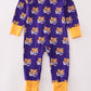 PURPLE LSU GEAUX TIGER BAMBOO ROMPER