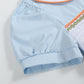 Light Blue Pumpkin Vine Smocked Dress
