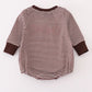 BROWN TURKEY FRENCH KNOT STRIPE BUBBLE