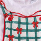 GREEN BOW PLAID BUBBLE SET