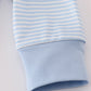 BLUE TURKEY EMBROIDERY STRIPE BUBBLE