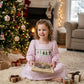 Girls Hand Smocked Nutcracker Pink and White Dress