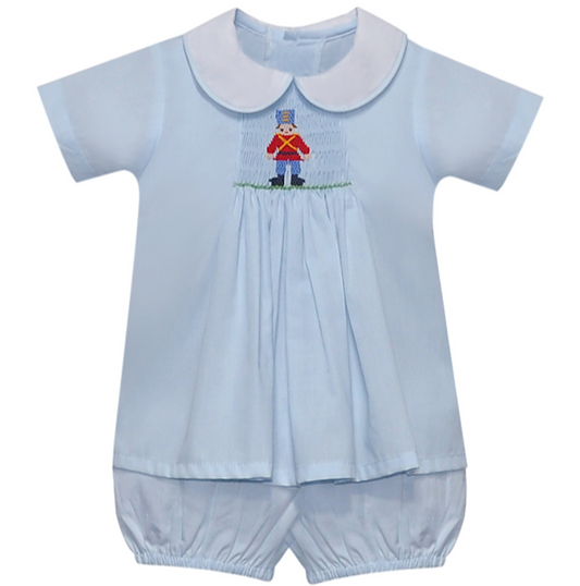 Nutcracker Smocked Short set