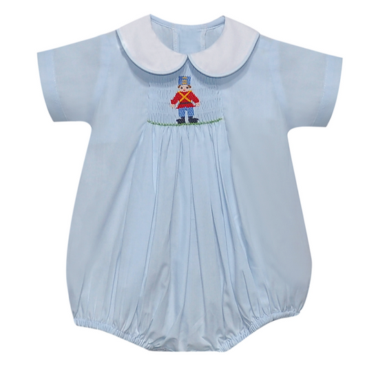 Smocked Boy Nutcracker Soldier Bubble