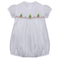 White Smocked Christmas Tree Bubble