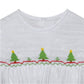 White Smocked Christmas Tree Bubble